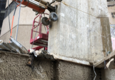 Concrete Wire Sawing with Fine Cut Drilling and Sawing